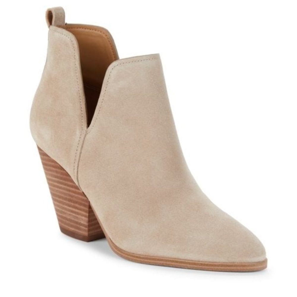 MARC FISHER LTD Tanilla Leather Cutout Ankle Boots NEW